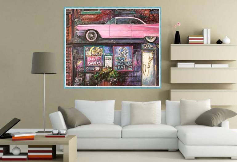 Original Fine Art Car Painting by Piotr Rembielinski