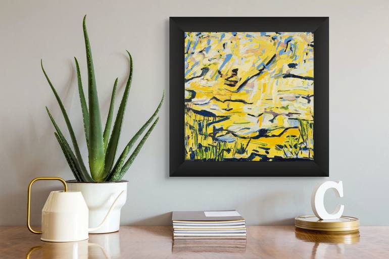 Original Abstract Expressionism Landscape Painting by Myra Porter