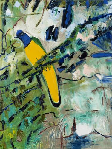 Original Post-impressionism Animal Painting by Myra Porter