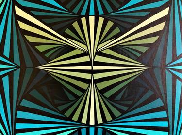 Print of Abstract Geometric Paintings by Jaqueline M Cruz