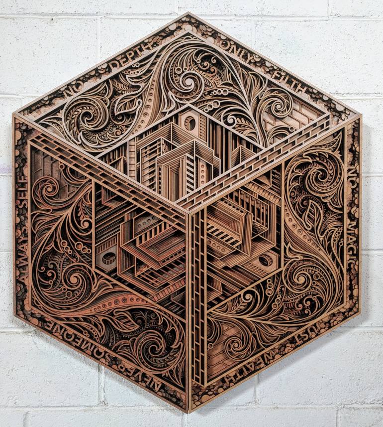 Download Layered 3d Wood Art The Cathedral Unique Laser Cut Wall Artwork Version A Sculpture Art Collectibles Vadel Com