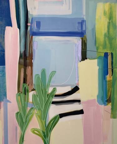 Original Abstract Nature Mixed Media by Janna Robins Walters