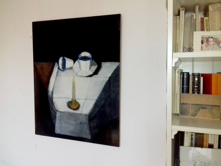 Original Cubism Still Life Painting by Pablo Valle