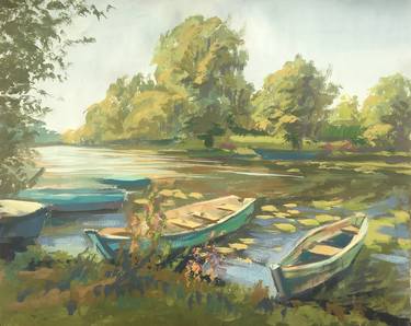 Original Landscape Painting by Anastasia Usvayskaya
