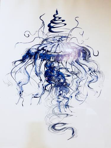 Print of Abstract Calligraphy Paintings by Christina Weising