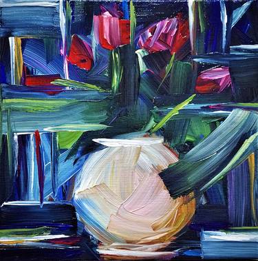 Expressive still life with tulips thumb
