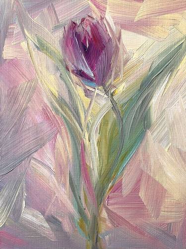 Original Abstract Floral Paintings by Vera Kober