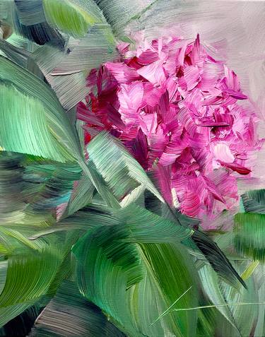 Original Expressionism Garden Painting by Vera Kober