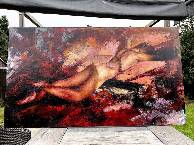 Original Abstract Nude Painting by Vera Kober