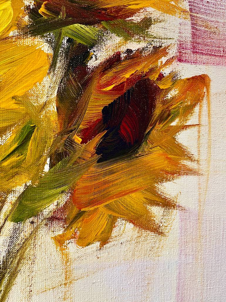 Original Expressionism Floral Painting by Vera Kober