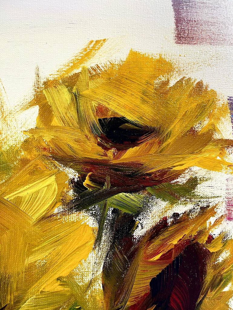 Original Expressionism Floral Painting by Vera Kober