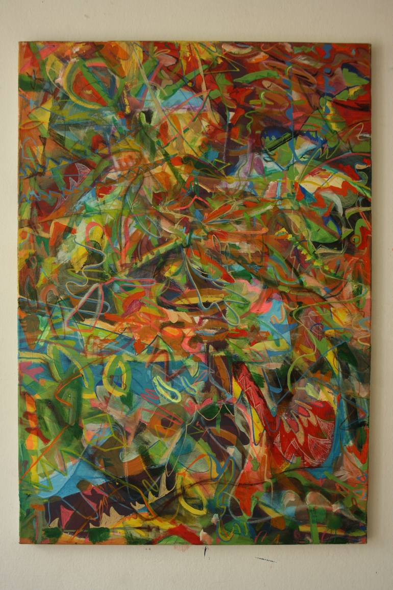 Original Modernism Abstract Painting by Matija Petrak