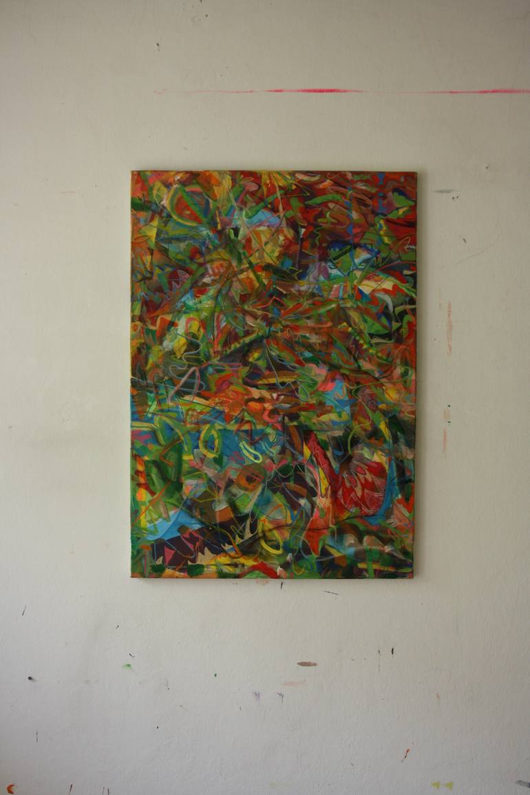 Original Modernism Abstract Painting by Matija Petrak