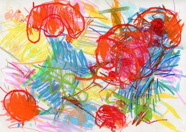 Original Abstract Expressionism Abstract Drawings by Paul Bright