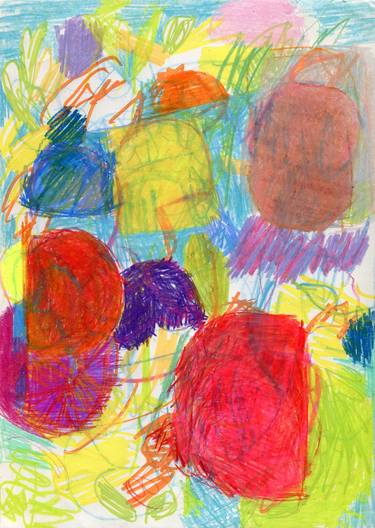 Original Abstract Expressionism Abstract Drawings by Paul Bright