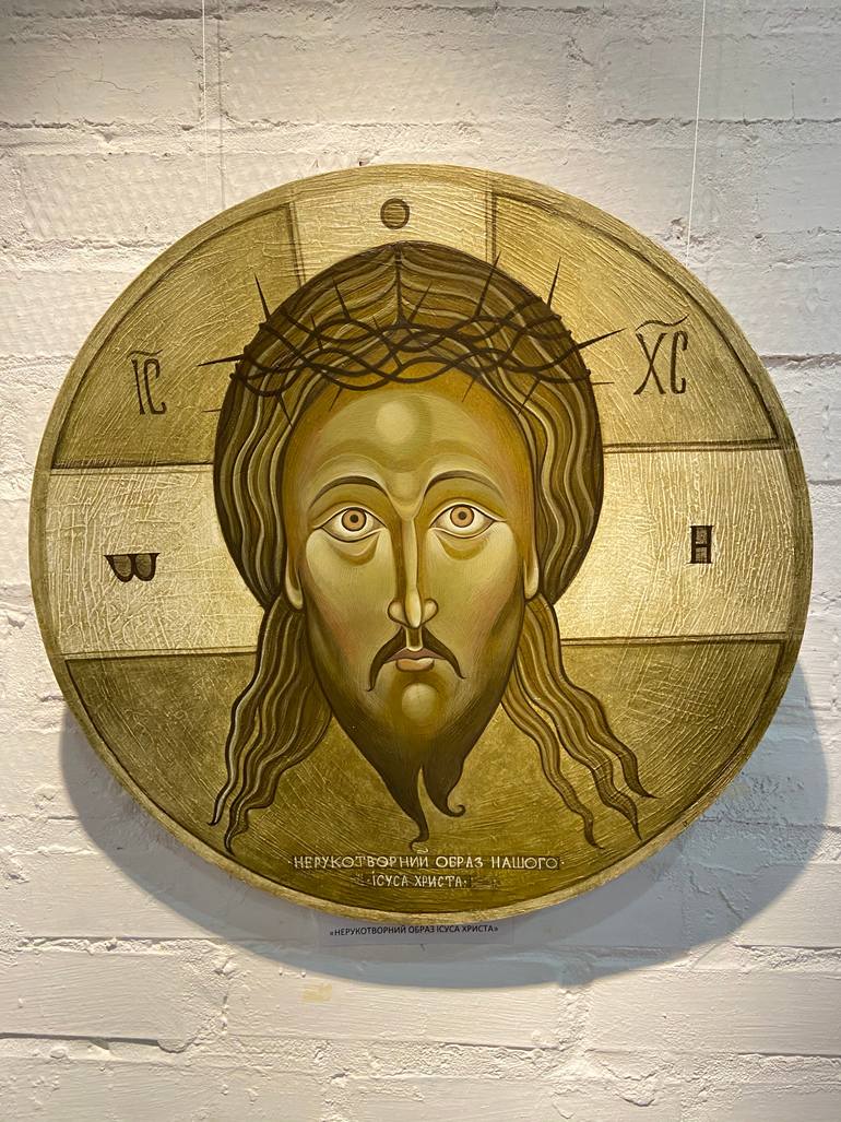 Original Modernism Religion Painting by Anna Sokolan