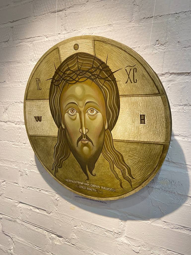 Original Modernism Religion Painting by Anna Sokolan
