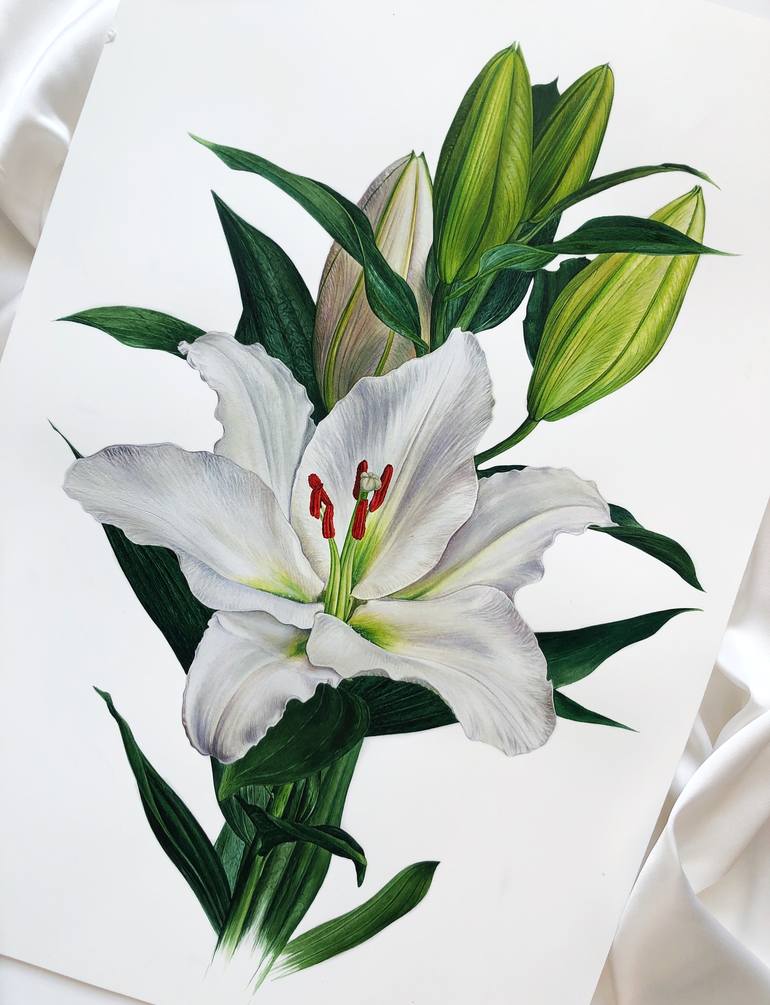 Lilly Painting by Tatsiana Palkevich | Saatchi Art