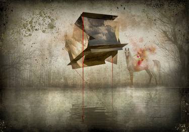 Print of Abstract Horse Mixed Media by Tiyana Marjanovic