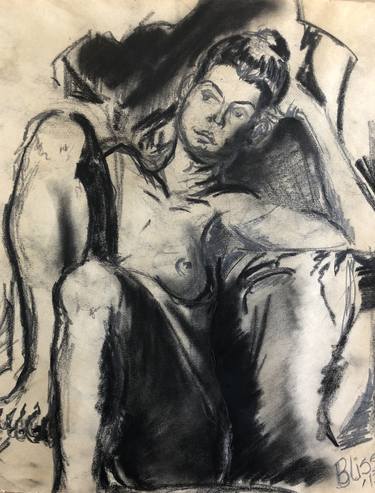 Original Figurative Portrait Drawings by kristianne peake