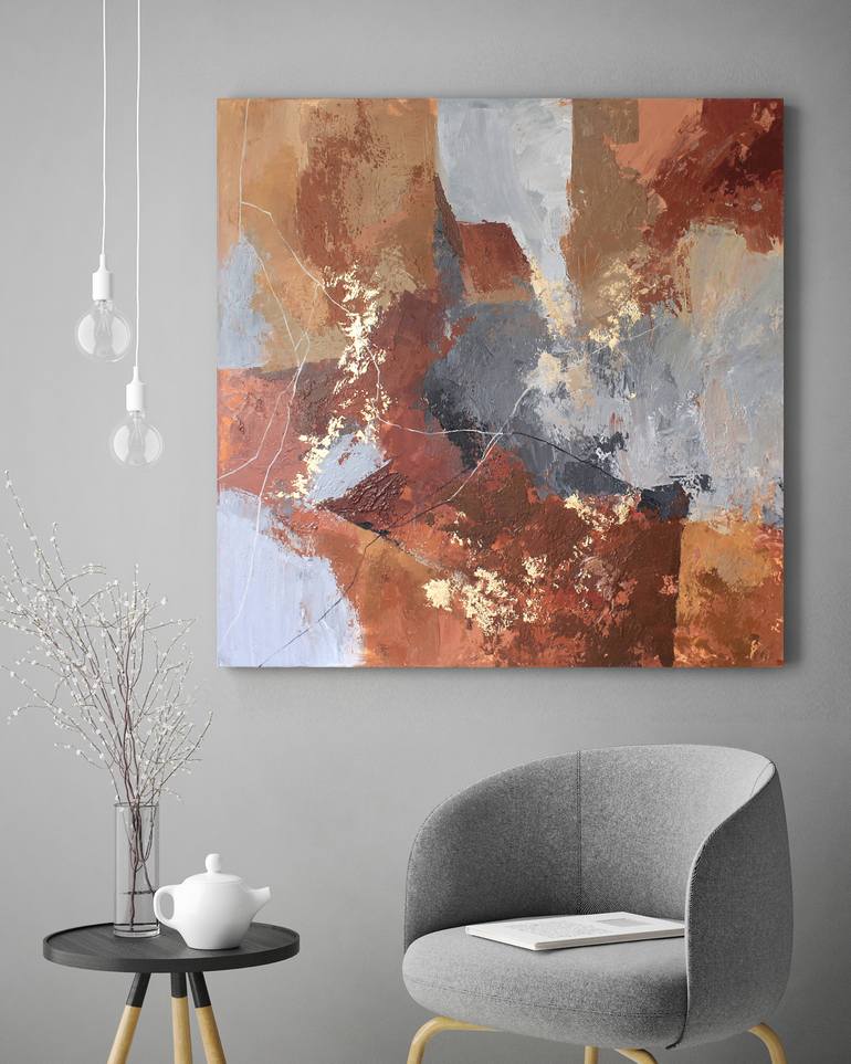 Original Abstract Expressionism Abstract Painting by Yana Sagan