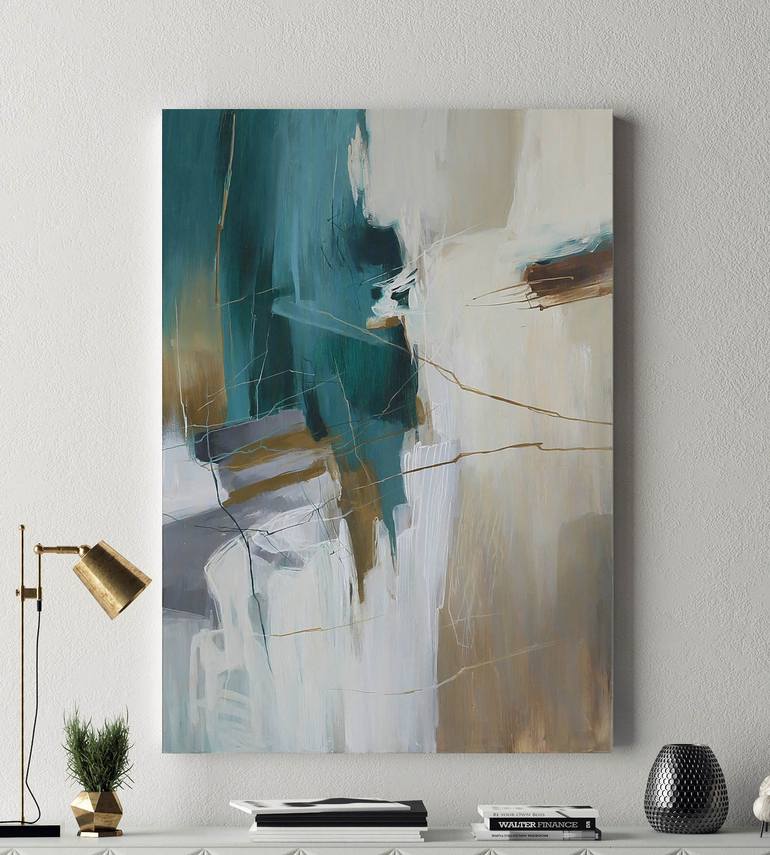 Original Abstract Expressionism Abstract Painting by Yana Sagan