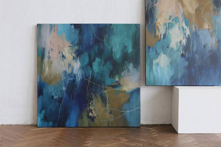 Original Abstract Expressionism Abstract Painting by Yana Sagan