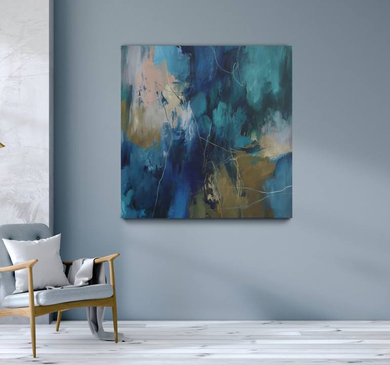 Original Abstract Expressionism Abstract Painting by Yana Sagan