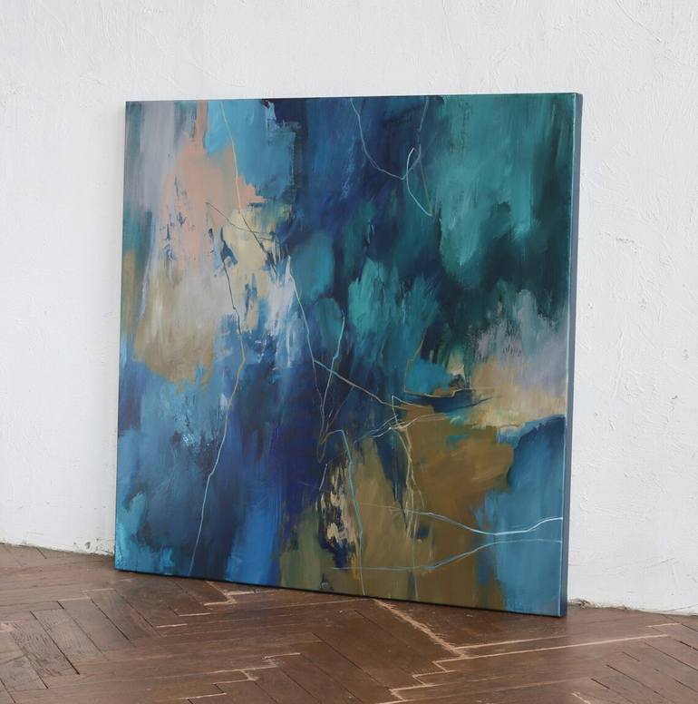 Original Abstract Expressionism Abstract Painting by Yana Sagan