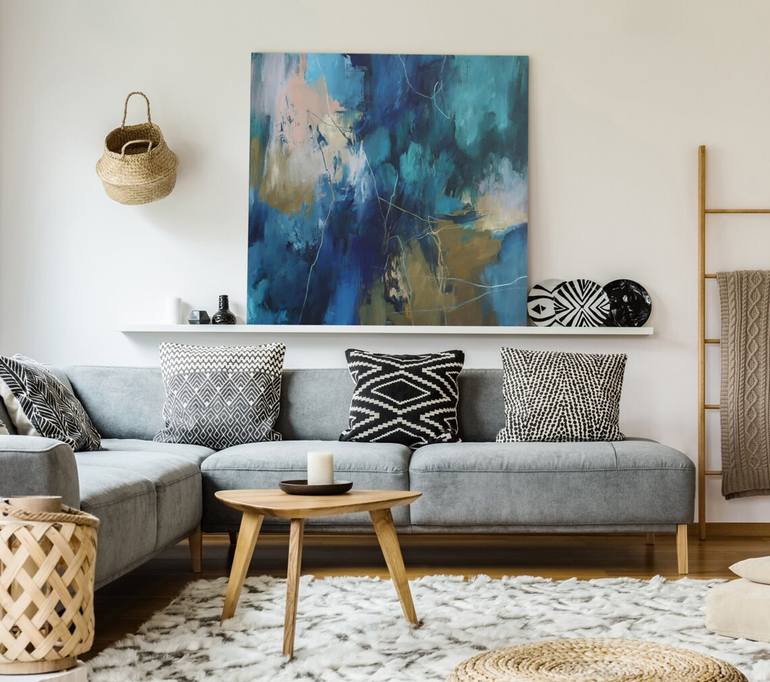 Original Abstract Expressionism Abstract Painting by Yana Sagan