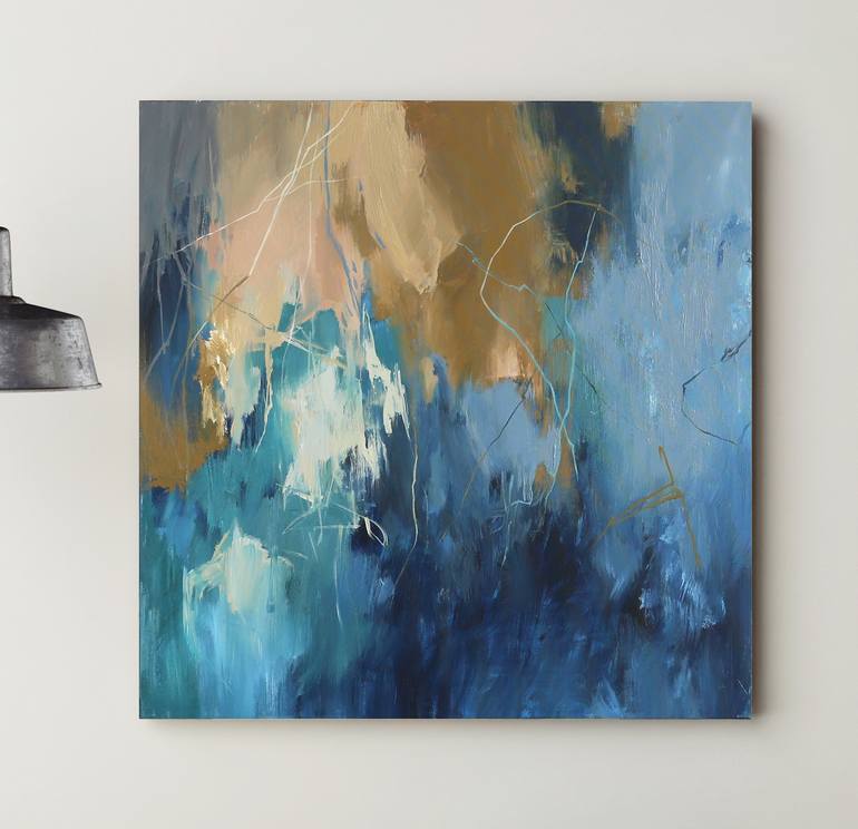 Original Abstract Expressionism Abstract Painting by Yana Sagan