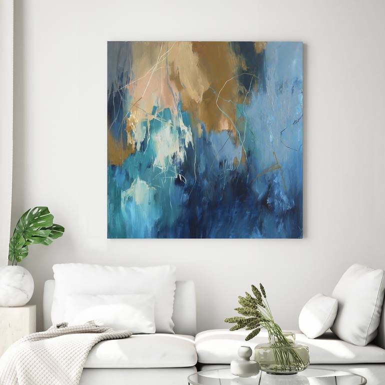 Original Abstract Expressionism Abstract Painting by Yana Sagan