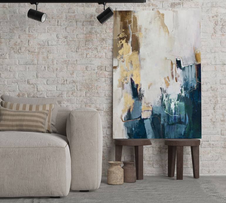 Original Abstract Expressionism Abstract Painting by Yana Sagan