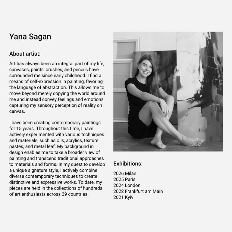Original Contemporary Abstract Painting by Yana Sagan
