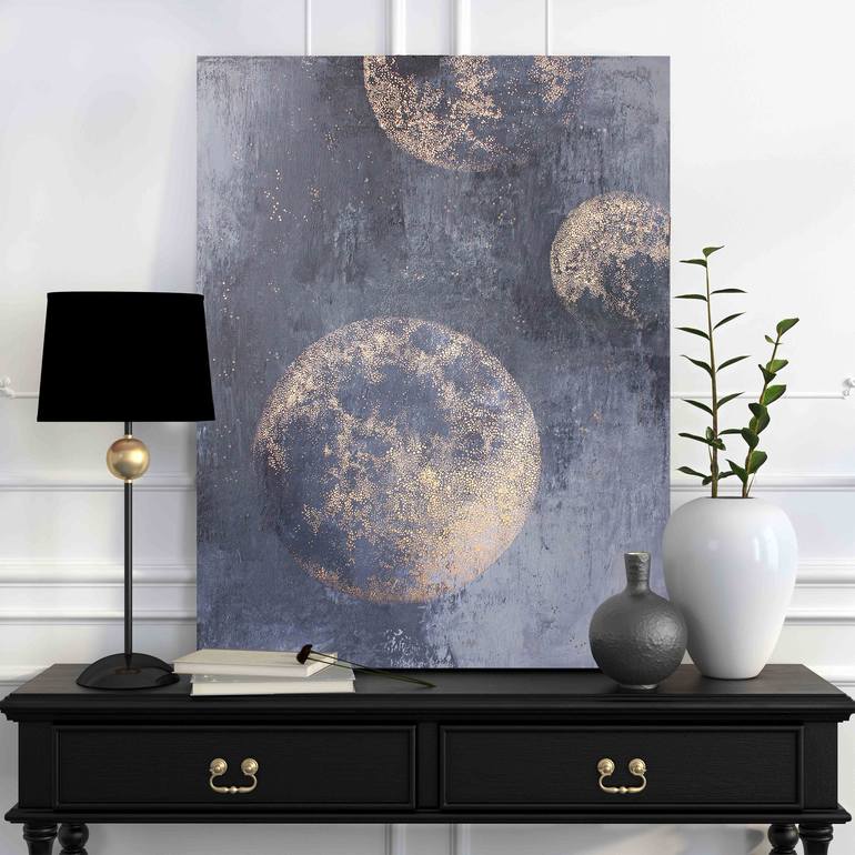 Original Contemporary Outer Space Painting by Yana Chornobrovkinа