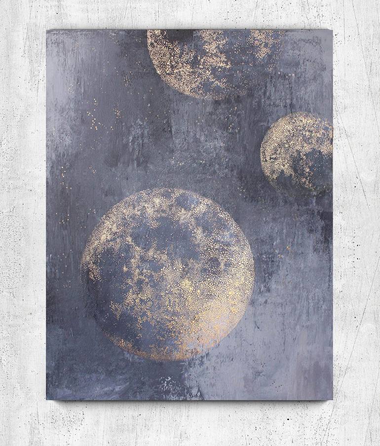 Original Contemporary Outer Space Painting by Yana Chornobrovkinа