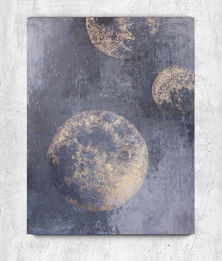 Original Contemporary Outer Space Painting by Yana Sagan