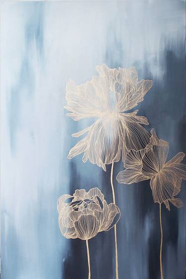 Print of Abstract Floral Paintings by Yana Chornobrovkinа