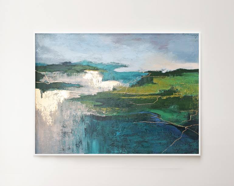 Original Abstract Expressionism Abstract Painting by Yana Sagan