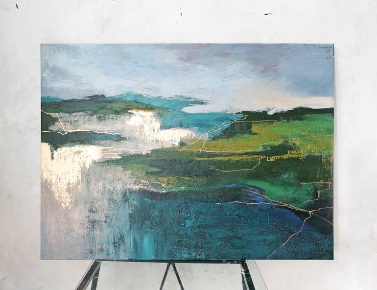 Original Abstract Expressionism Abstract Painting by Yana Sagan