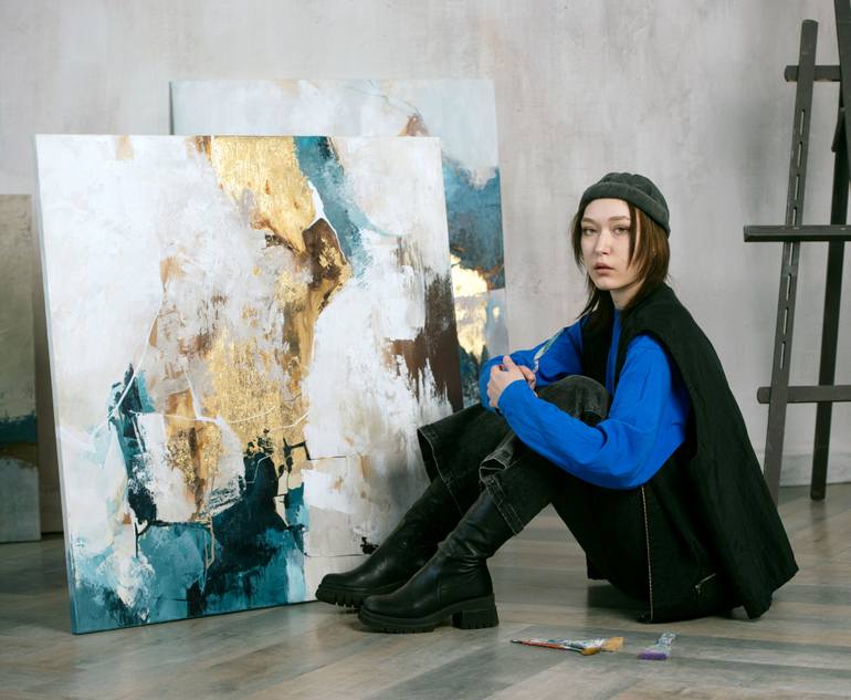 Original Abstract Expressionism Abstract Painting by Yana Sagan