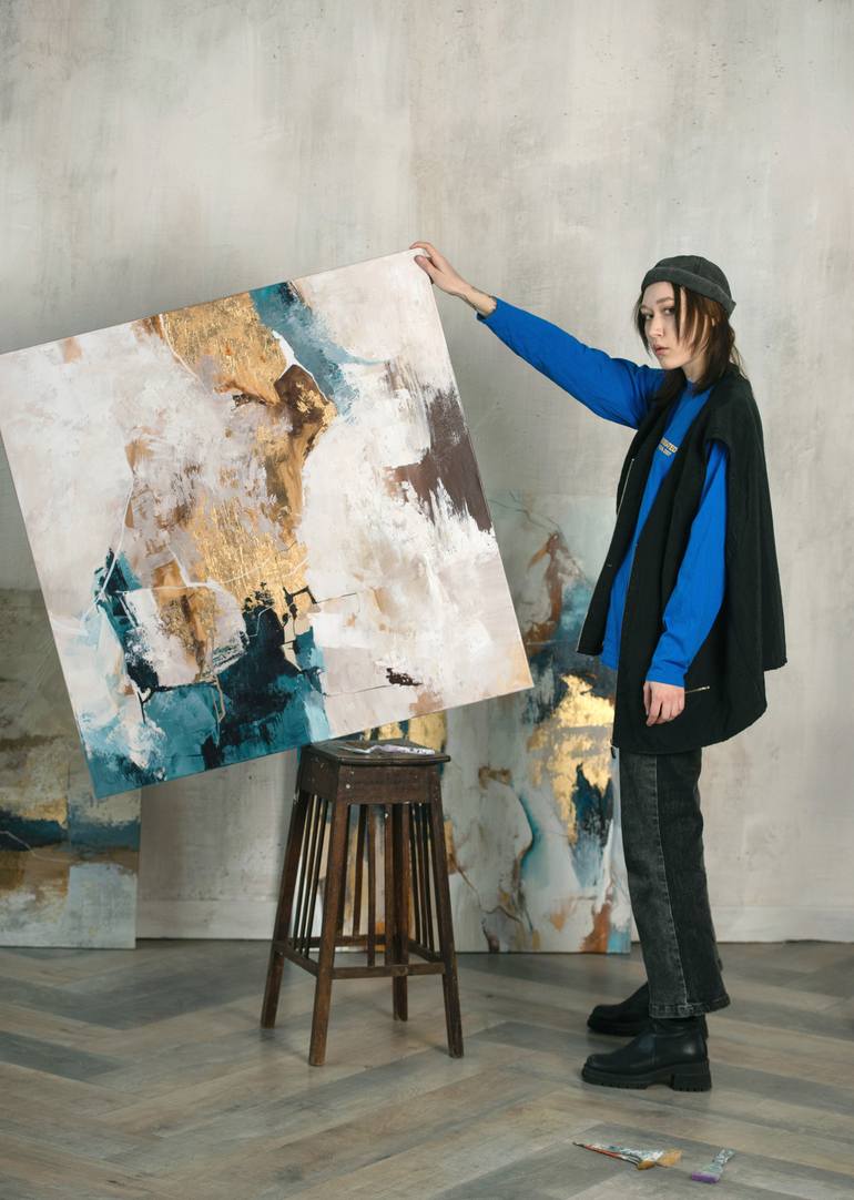 Original Abstract Expressionism Abstract Painting by Yana Sagan