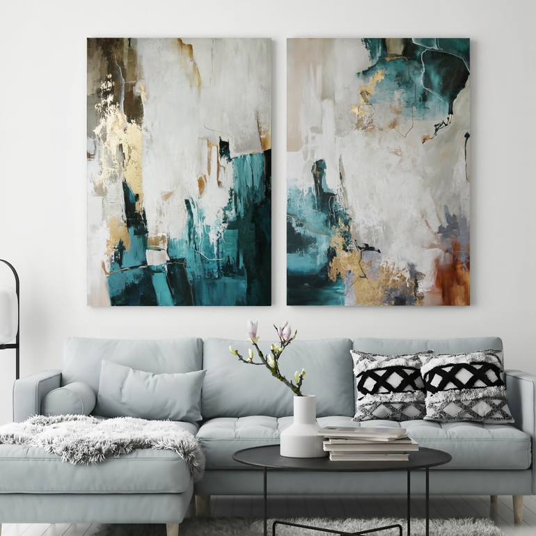 Original Abstract Expressionism Abstract Painting by Yana Sagan