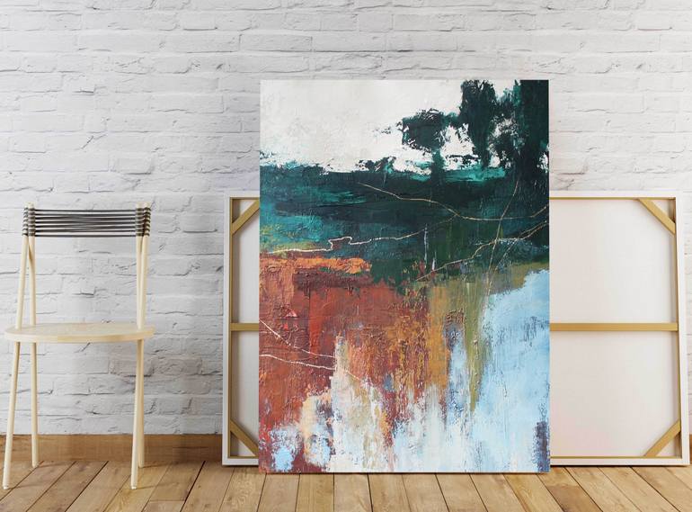 Original Abstract Expressionism Abstract Painting by Yana Sagan