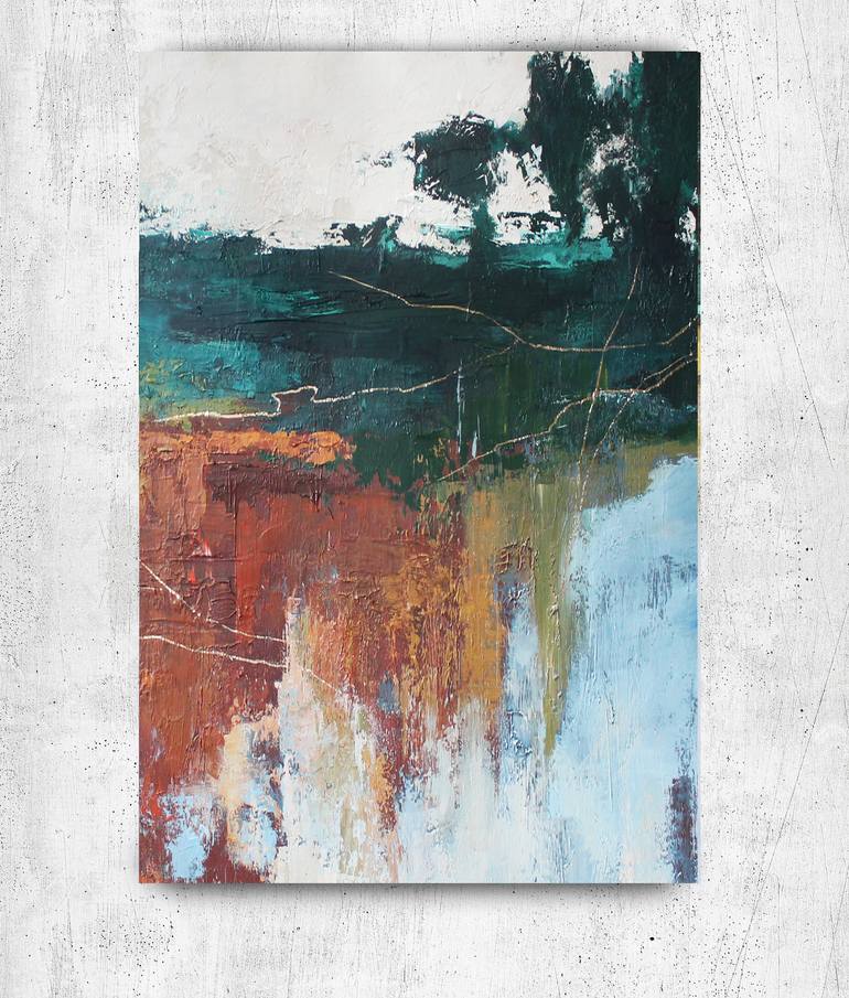 Original Abstract Expressionism Abstract Painting by Yana Sagan