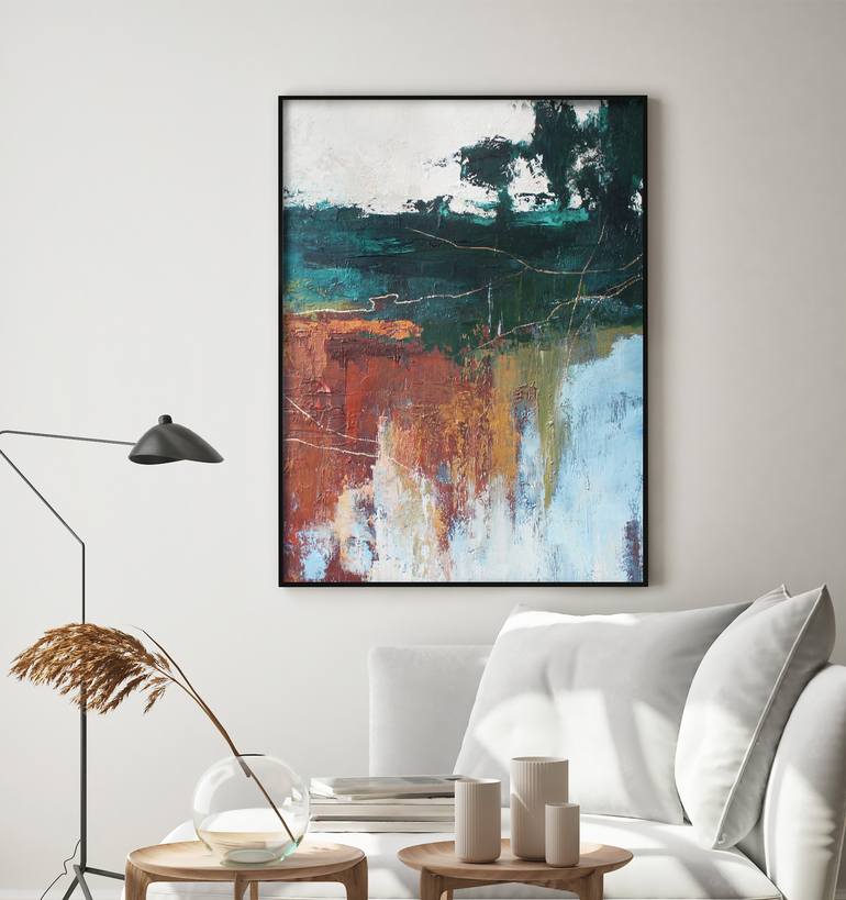 Original Abstract Expressionism Abstract Painting by Yana Sagan