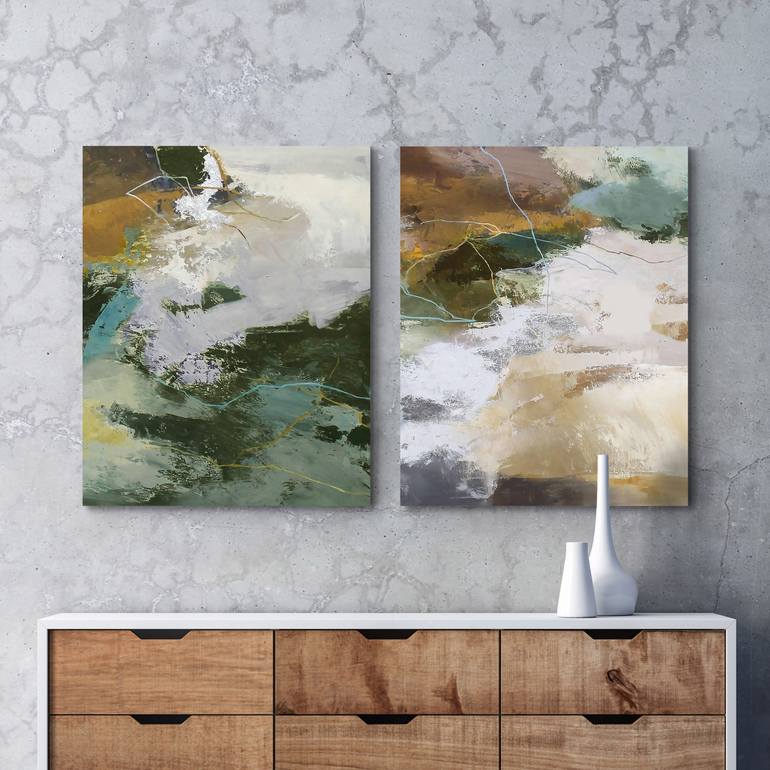 Original Abstract Expressionism Abstract Painting by Yana Sagan