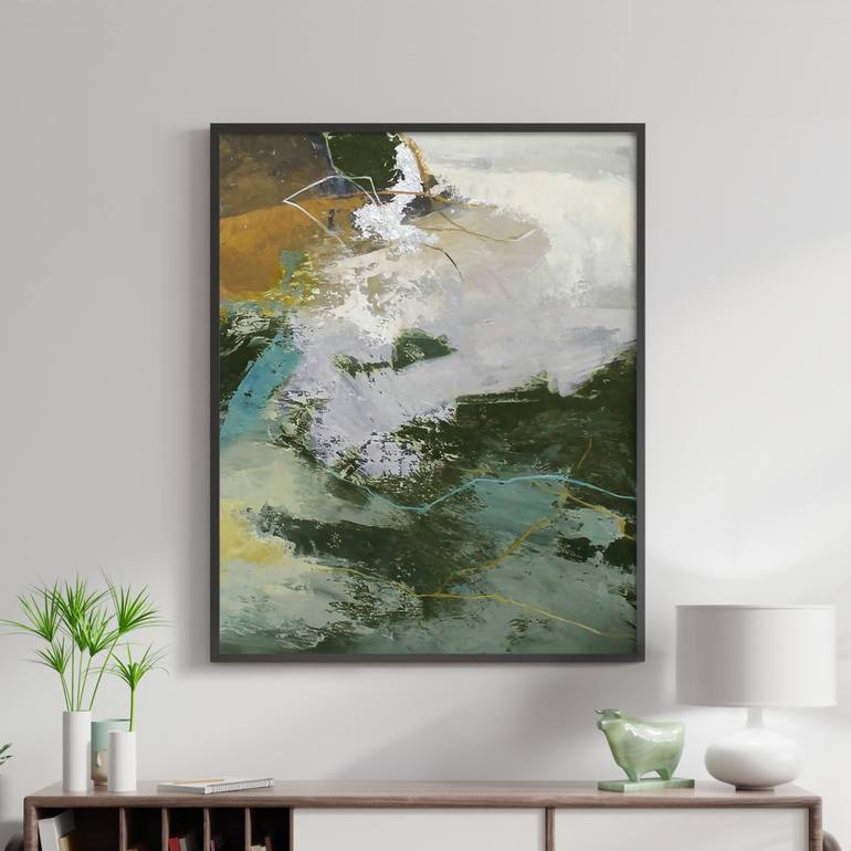 Original Abstract Expressionism Abstract Painting by Yana Sagan