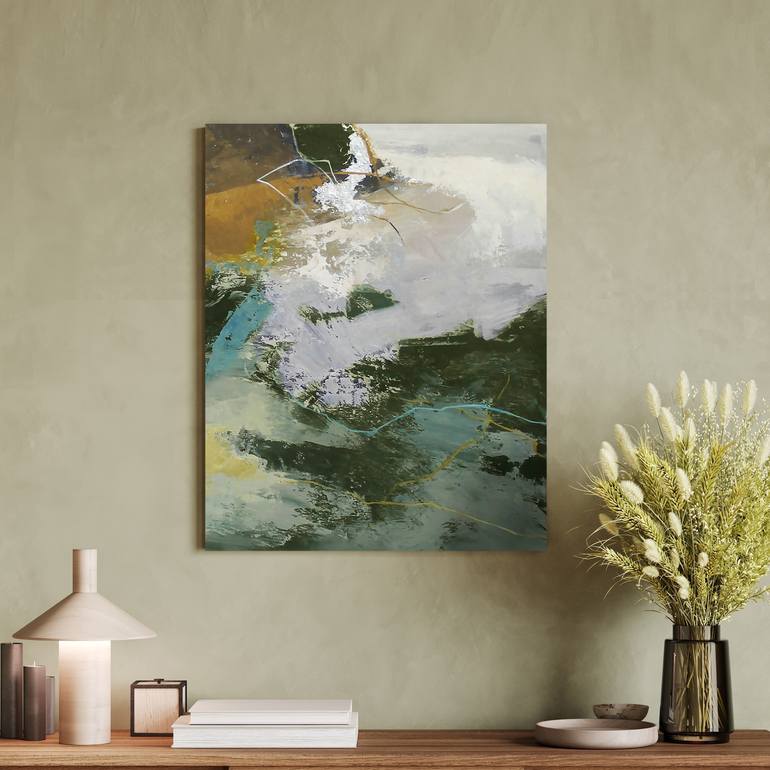 Original Abstract Expressionism Abstract Painting by Yana Sagan