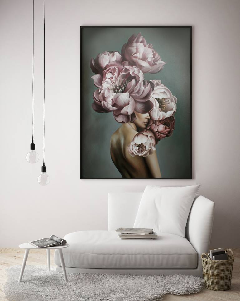 Original Abstract Women Painting by Yana Sagan